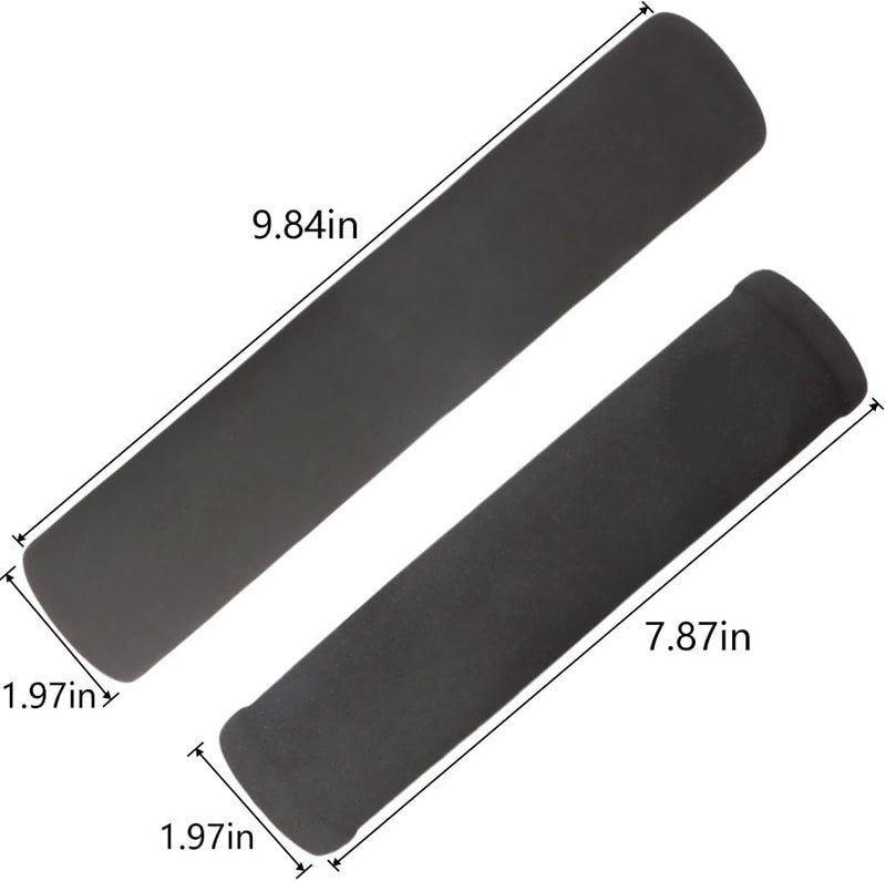 TWZKXC Crossbar Handlebar Pad, 2 Pack Handlebar Protector Round Foam Motorcycle Pad Dirt Bike Handlebar Protector for ATV Motocross Bike, Bar High-Density Foam Pad for Motorcycle, Black(7.87" and 9.84") - Image 5